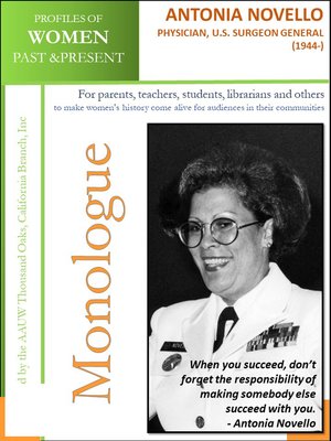cover image of Profiles of Women Past & Present – Antonia Novello Physician, U.S. Surgeon General (1944-)